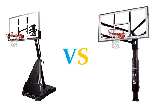 in ground vs portable basketball hoop